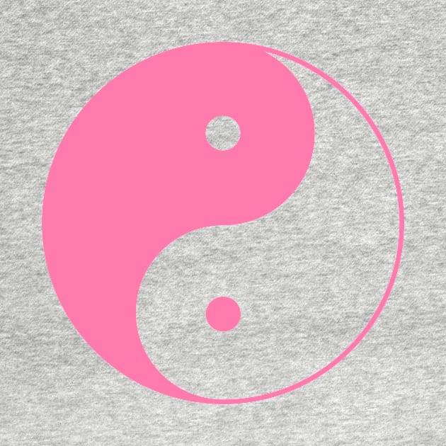 Yin Yang Pink- Ancient Chinese philosophy symbol by mrsupicku